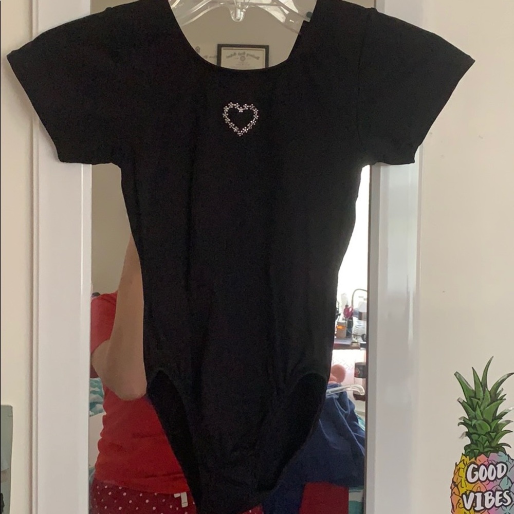 Kids black leotard